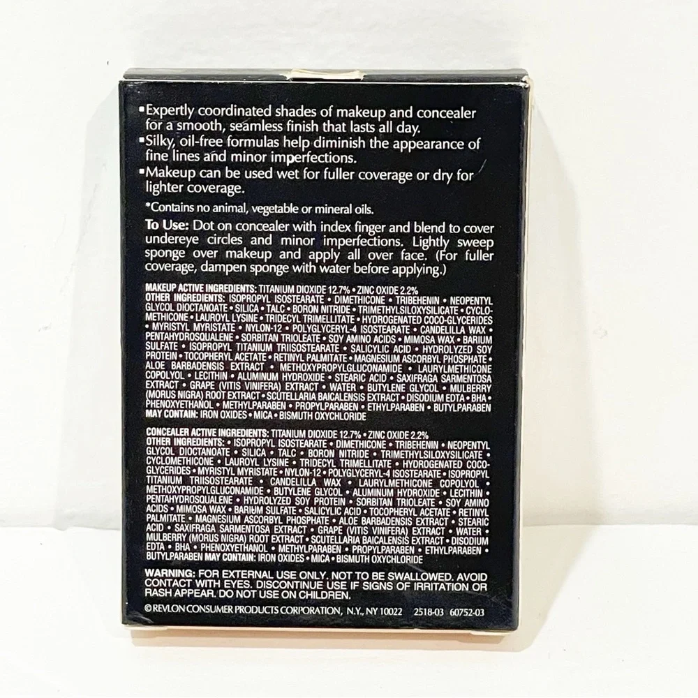 Revlon Age Defying Makeup & Concealer Compact‎ Sand Beige NEW Face Makeup